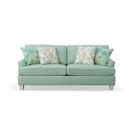 2 Seat Sofa with Flair Arm and Tapered Legs
